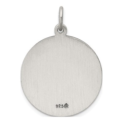 Sterling Silver Sacred Heart of Jesus Medal Pendant – view 4