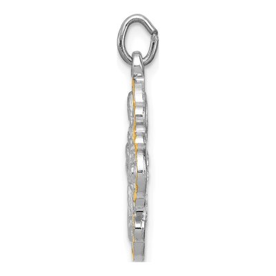 Sterling Silver 4-Way Medal Pendant – view 3