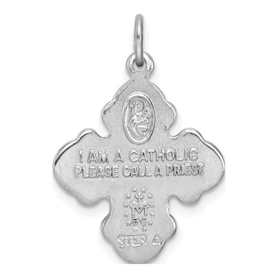 Sterling Silver 4-Way Medal Pendant – view 5
