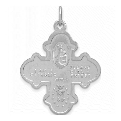 Sterling Silver 4-Way Medal Pendant – view 5