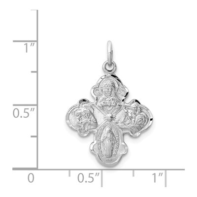 Sterling Silver 4-Way Medal Pendant – view 4