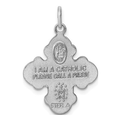 Sterling Silver 4-Way Medal Pendant – view 5