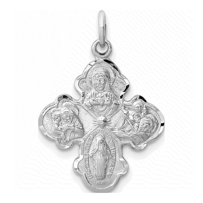 Sterling Silver 4-Way Medal Pendant