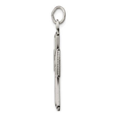 Sterling Silver Antiqued Cross Pendant – view 3