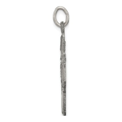 Sterling Silver Antiqued 4-Way Medal Pendant – view 3