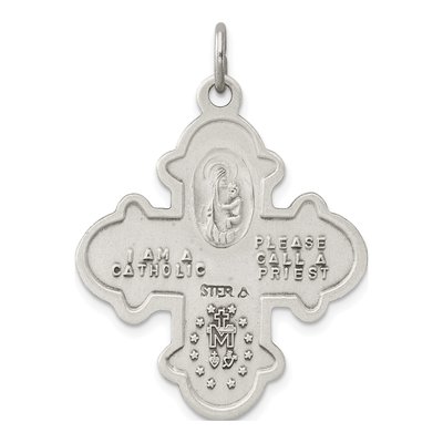 Sterling Silver 4-Way Medal Pendant – view 5