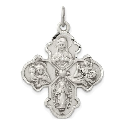 Sterling Silver 4-Way Medal Pendant