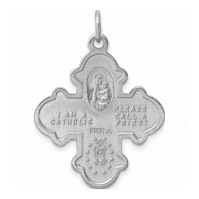 Sterling Silver 4-Way Medal Pendant – view 5
