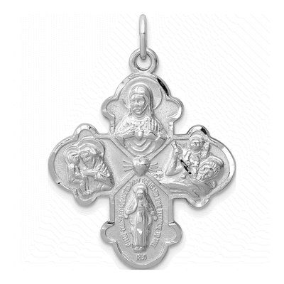 Sterling Silver 4-Way Medal Pendant