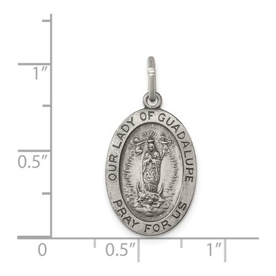 Sterling Silver Our of Guadalupe Medal Pendant – view 4
