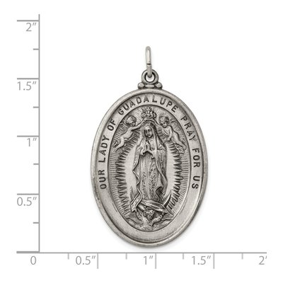 Sterling Silver Our of Guadalupe Medal Pendant – view 4
