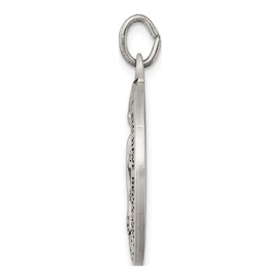 Sterling Silver Antiqued Miraculous Medal Pendant – view 3