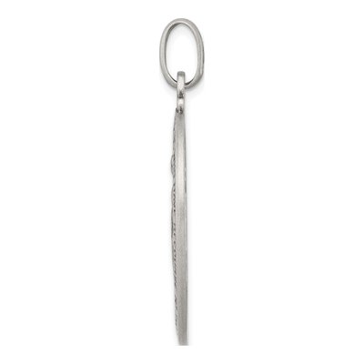 Sterling Silver Antiqued Miraculous Medal Pendant – view 3