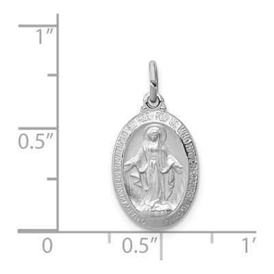 Sterling Silver Miraculous Medal Pendant – view 4