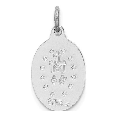 Sterling Silver Miraculous Medal Pendant – view 5