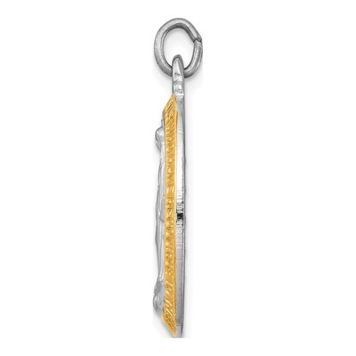 Sterling Silver Miraculous Medal Pendant – view 3