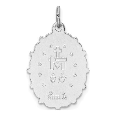 Sterling Silver Miraculous Medal Pendant – view 4