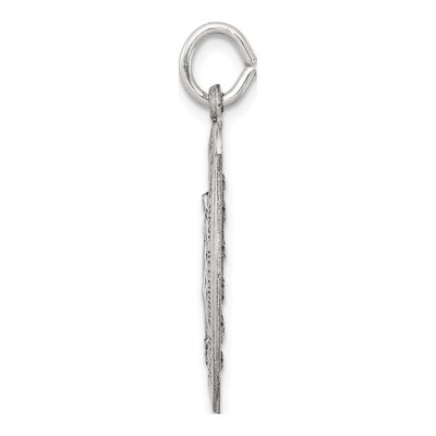 Sterling Silver Antiqued Miraculous Medal Pendant – view 3