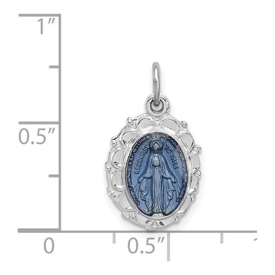 Sterling Silver Miraculous Medal Pendant – view 4