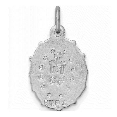 Sterling Silver Miraculous Medal Pendant – view 5