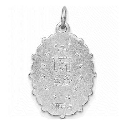 Sterling Silver Miraculous Medal Pendant – view 4