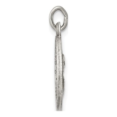 Sterling Silver Antiqued Scapular Medal Pendant – view 3