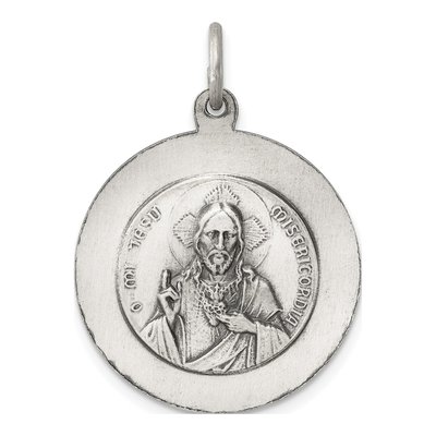 Sterling Silver Queen of Holy Scapular Medal Pendant – view 5