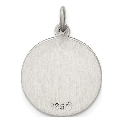 Sterling Silver Antiqued Our of Perpetual Help Medal Pendant – view 5