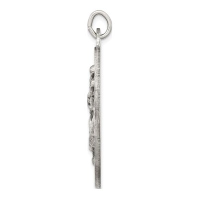 Sterling Silver St Christopher Medal Pendant – view 3