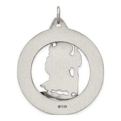 Sterling Silver St Christopher Medal Pendant – view 5