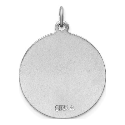 Sterling Silver St Christopher Medal Pendant – view 4