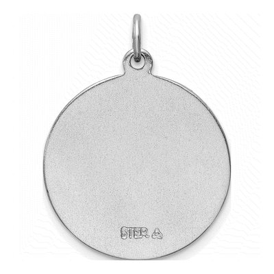 Sterling Silver St Christopher Medal Pendant – view 5