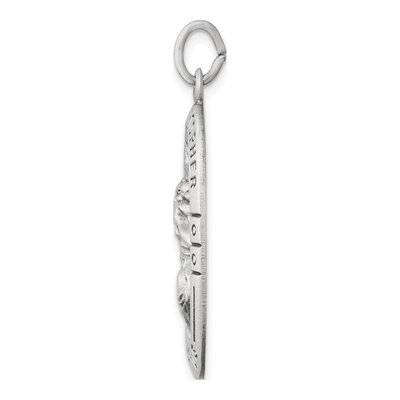 Sterling Silver St Christopher Medal Pendant – view 3