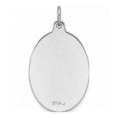 Sterling Silver St Christopher Medal Pendant – view 4