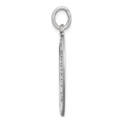 Sterling Silver St Christopher Hockey Medal Pendant – view 3