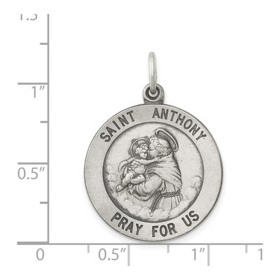 Sterling Silver St Anthony Medal Pendant – view 4