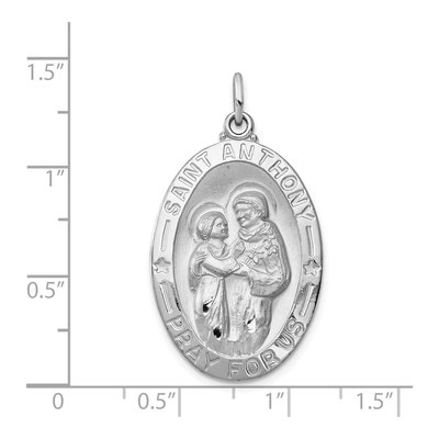 Sterling Silver St Anthony Medal Pendant – view 5
