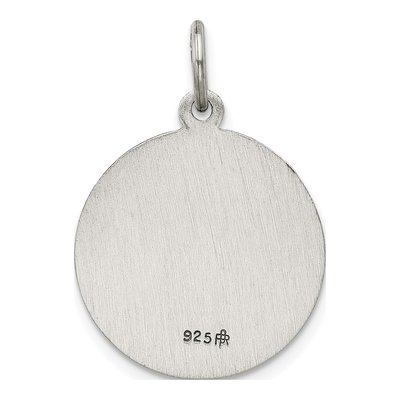 Sterling Silver St Barbara Medal Pendant – view 5