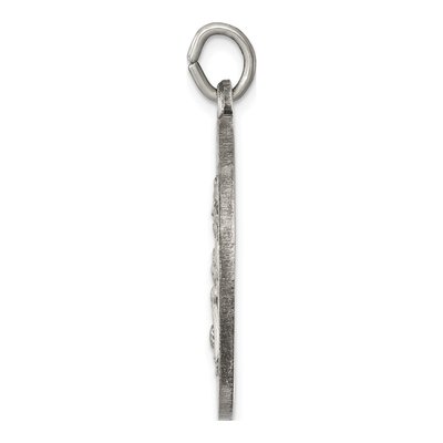 Sterling Silver Antiqued Saint Joseph Medal Pendant – view 3