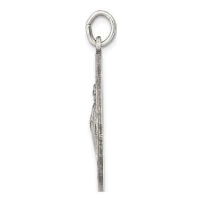 Sterling Silver Antiqued St Jude Thaddeus Medal Pendant – view 3