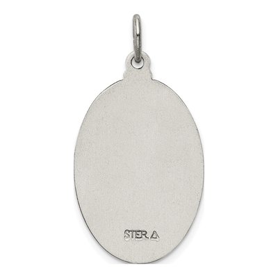 Sterling Silver Antiqued Saint Jude Medal Pendant – view 5