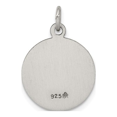 Sterling Silver Antiqued Saint Michael Medal Pendant – view 5