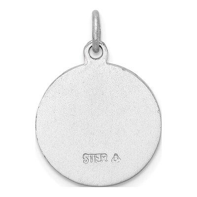 Sterling Silver Guardian Angel Medal Pendant – view 4