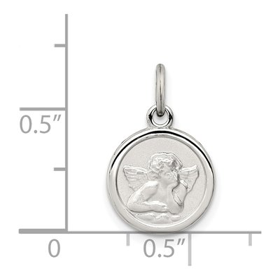 Sterling Silver Angel Medal Charm – view 5