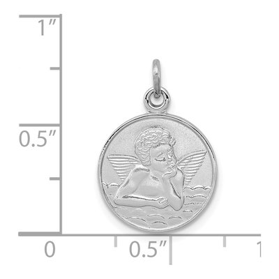Sterling Silver Angel Medal Pendant – view 4