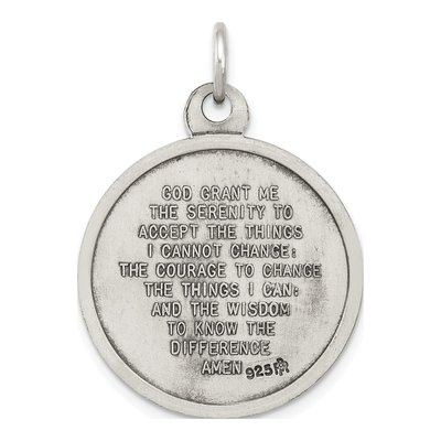 Sterling Silver Praying Hands Medal Pendant – view 5