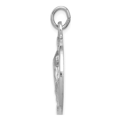 Sterling Silver Praying Hands Serenity Prayer Pendant – view 3