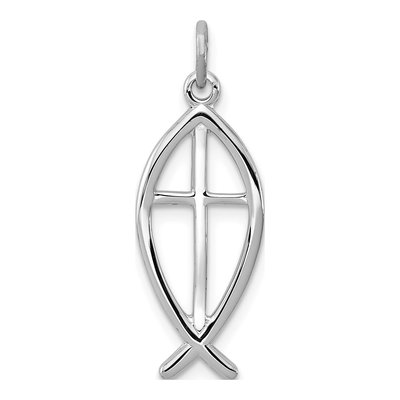 Sterling Silver Ichthus Fish Charm