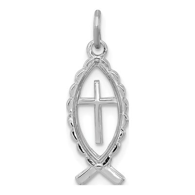 Sterling Silver Ichthus Fish Charm