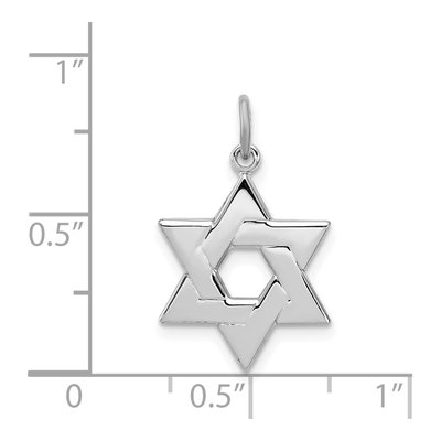 Sterling Silver Star of David Charm – view 4